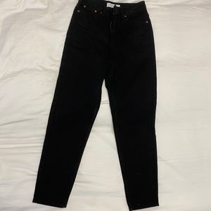 TOPSHOP black “MOM” jeans size 24
